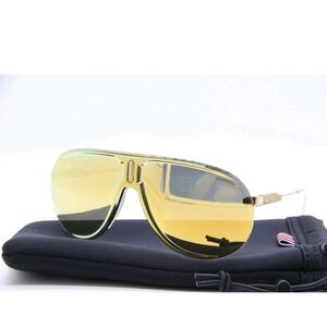 Carrera Men's Gold Superchampion Aviator Sunglasses - Authentic, New With Case